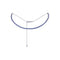 Blue Sapphire Tennis Necklace - 1